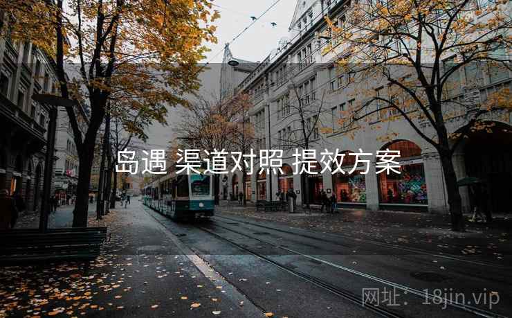 岛遇 渠道对照 提效方案