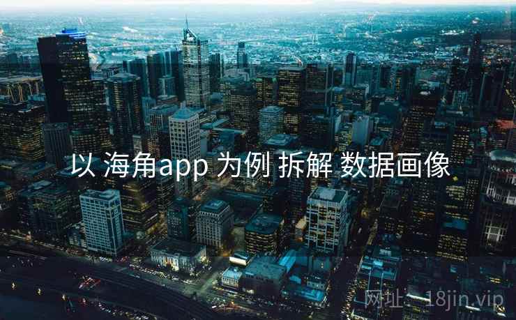 以 海角app 为例 拆解 数据画像